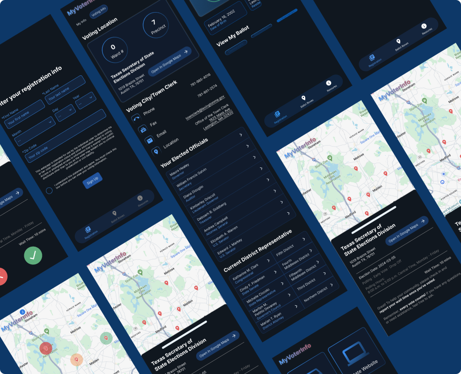 Screenshot of MyVoterInfo